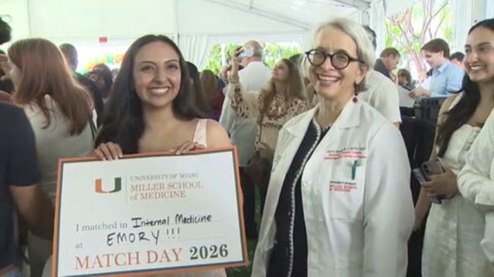 Medical students at UM’s School of Medicine find out their residency programs during ‘Match Day’ - WSVN 7News | Miami News, Weather, Sports