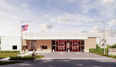 St. Petersburg has broken ground on a new $8.5 million fire station to service the northwest side of the city, it'll replace a cramped 1950’s house firefighters have been working out of for nearly a decade. (Image: City of St. Petersburg)
