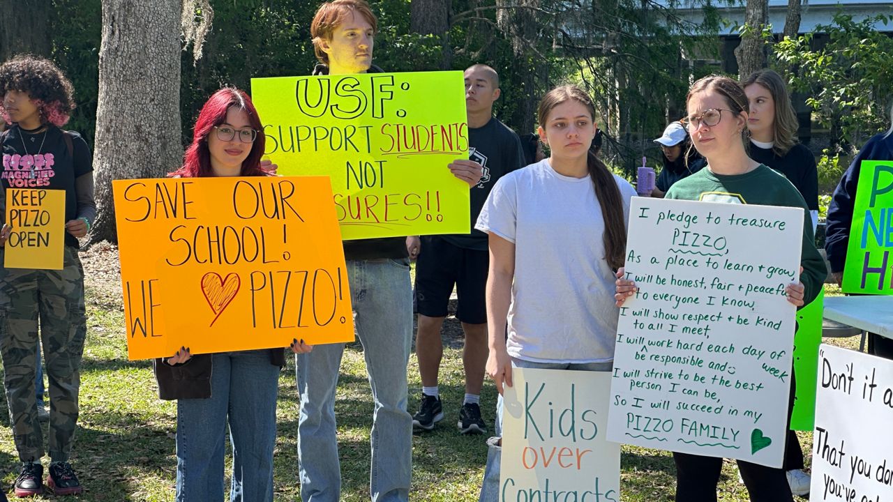 Teachers and families rally to keep Pizzo K-8 open