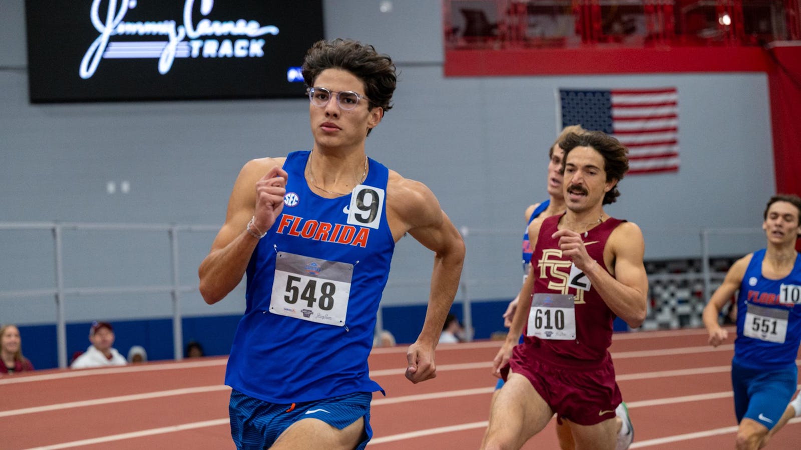 Distance podiums lead Florida men to fourth at SEC Indoor Track & Field Championships