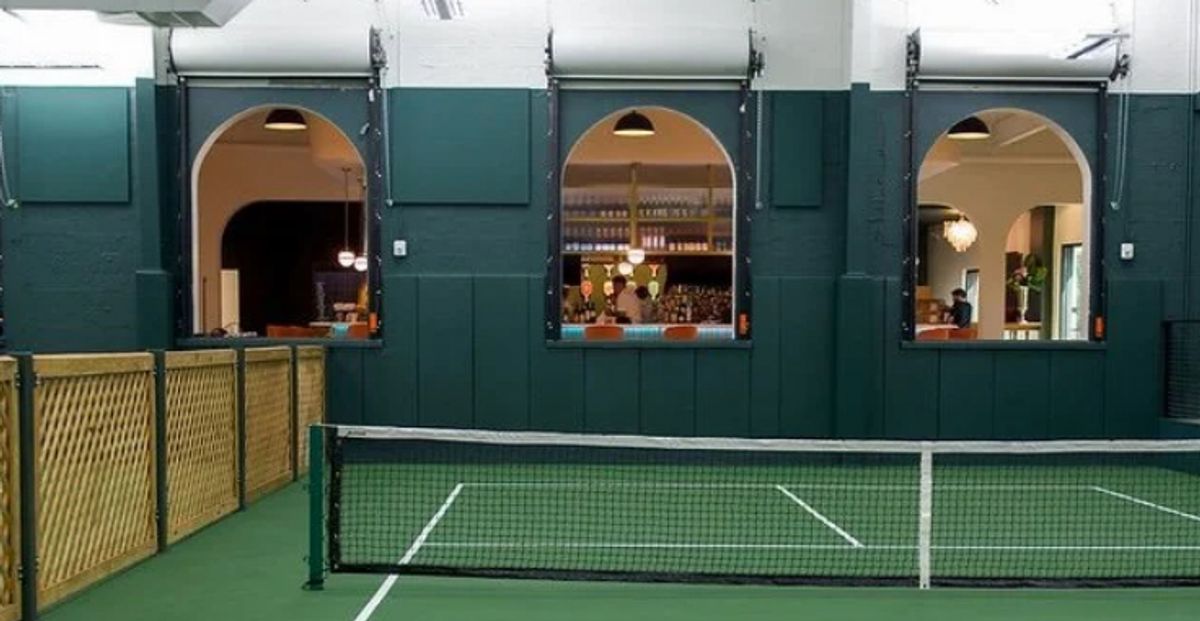 St. Pete Athletic boasts padel and pickleball courts, a restaurant, a cocktail and coffee bar, gym, private conference rooms and much more across 45,000 sq ft