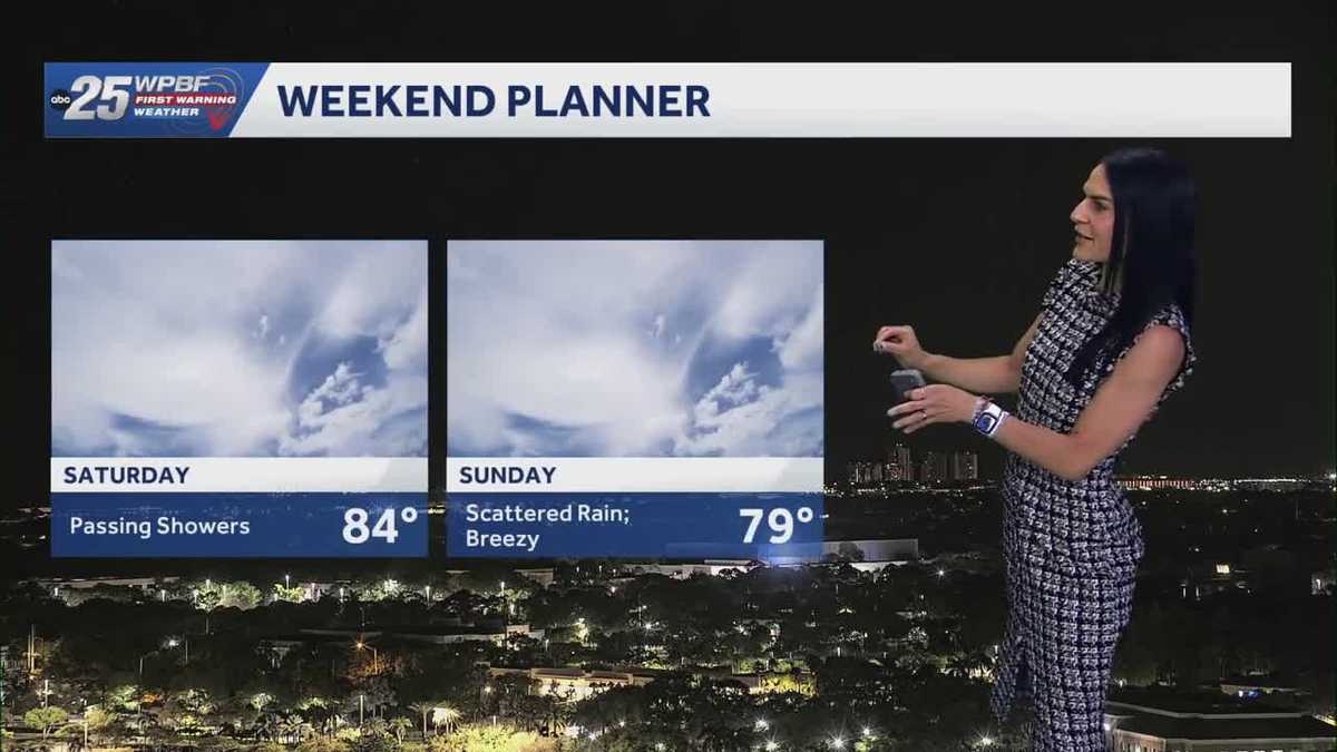 Spring-like, With rain chances increasing for South Florida by the weekend