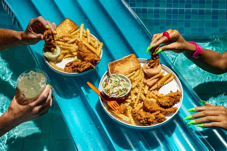 Saucy's menu offers multiple combo options with choices of chicken, fries, more sides and drinks.