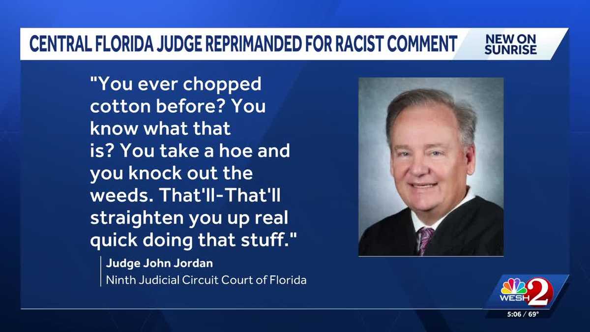 Central Florida judge reprimanded for 'chopped cotton' remark to Black defendant: court docs