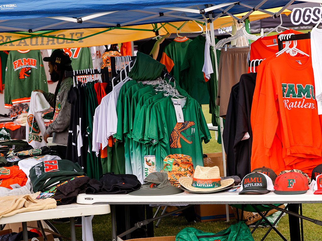 Vendors sell their wares at FAMU Be Out Day