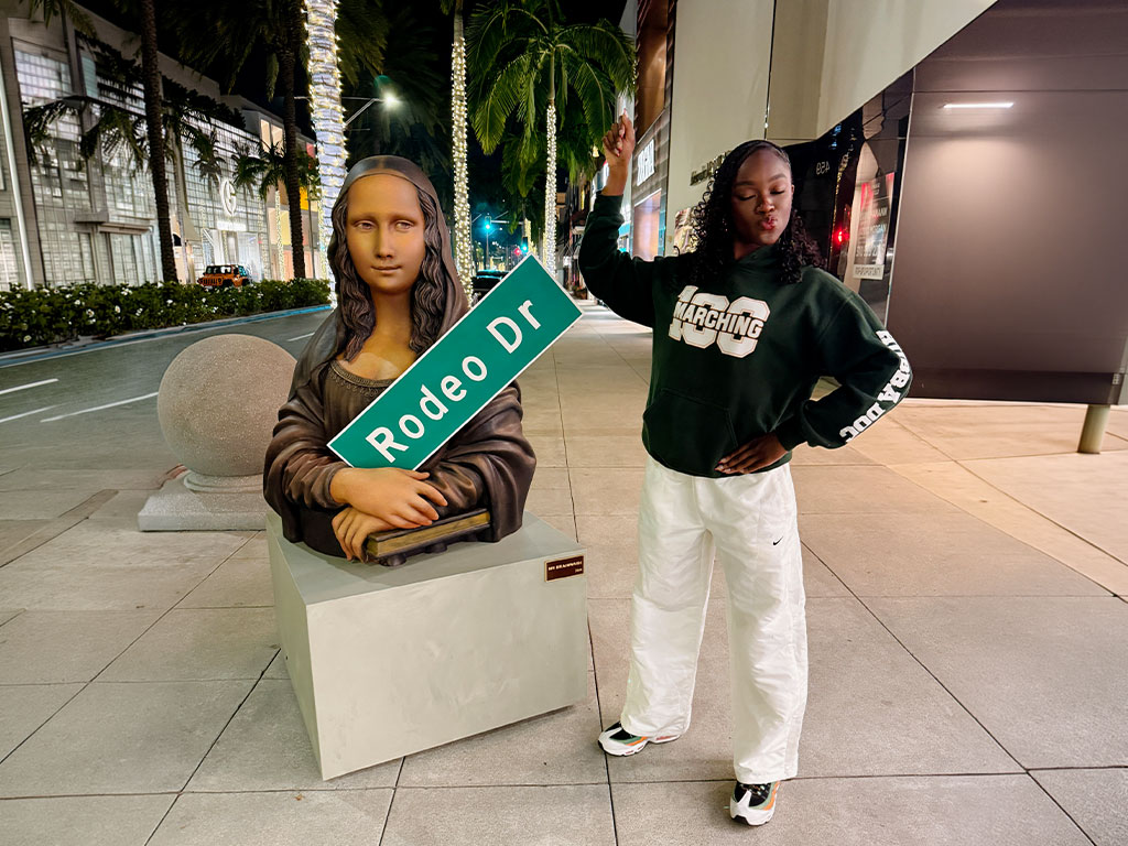 Oluwamodupe Oloyede hits Rodeo Dr. 