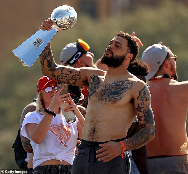 Evans was a member of the Buccaneers team that won Super Bowl LV in the 2020 season