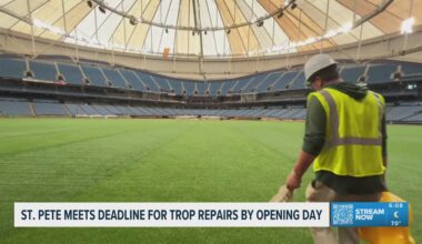 The City of St. Petersburg meets the deadline for Tropicana Field repairs by Opening Day