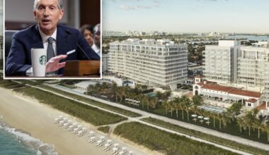 Ex-Starbucks CEO Howard Schultz leaving Seattle, Washington for Miami, Florida