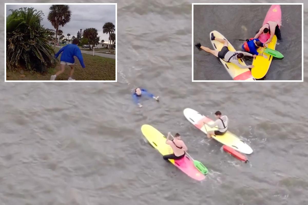 Florida cops jump on paddleboards for wild police chase