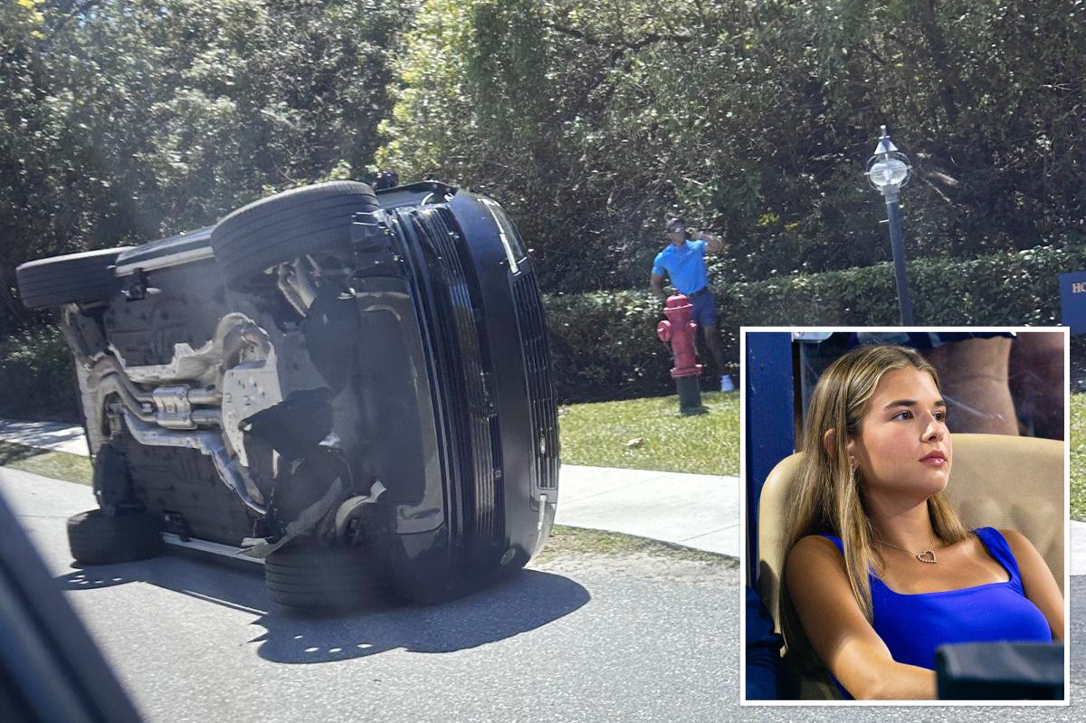 Kai Trump was at Miami Open during Tiger Woods crash