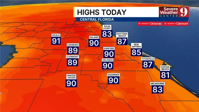 More record-breaking heat expected on Wednesday in Central Florida