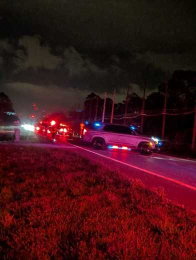 A collision between a motorcycle and an SUV in Palm City on Saturday night resulted in serious injuries for the motorcyclist, while the SUV driver was unharmed.