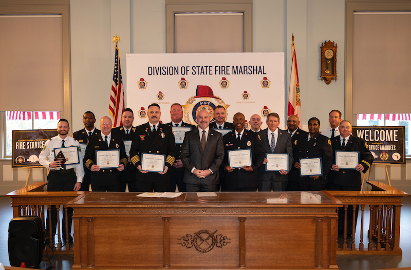 CFO and State Fire Marshal Blaise Ingoglia announces Fire Service Award winners; ACFR Chief Theus wins Fire Chief of the Year