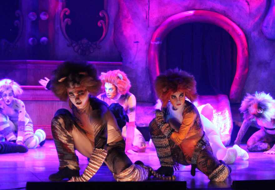 Lee Twombly and Fiona Mowbray as Tumblebrutus and Demeter.