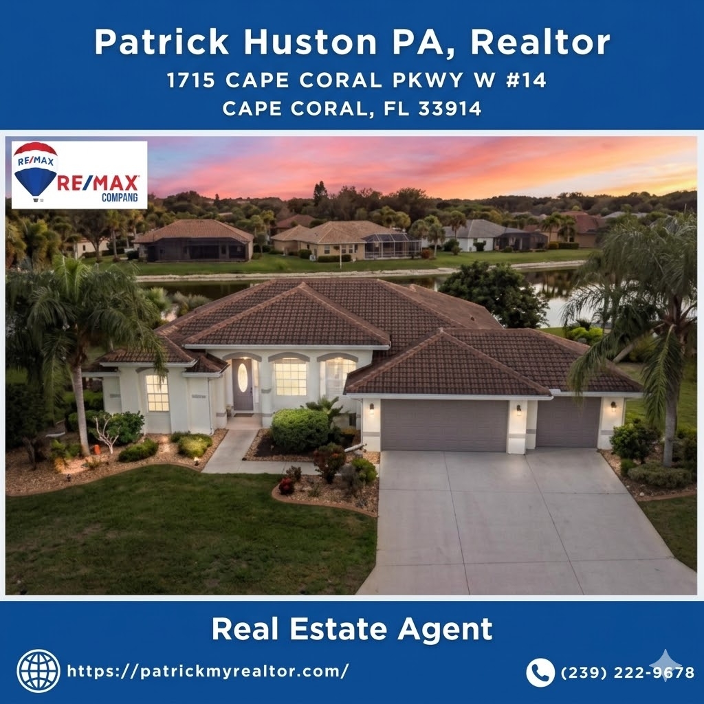 Patrick Huston PA, Realtor Named Premier Real Estate Agent in Cape Coral, FL, Reaffirms Commitment to Outstanding Customer Service
