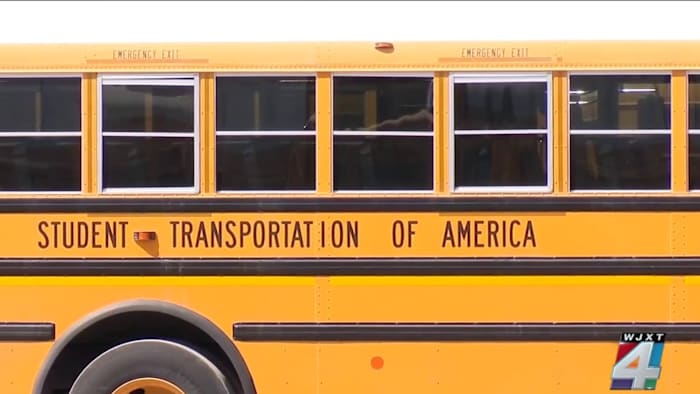Bus company confirms driver removed from service after unauthorized person boards school bus, touches student