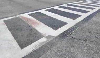 FDOT paint starts to fade at crosswalks in Seminole County, near Pulse site