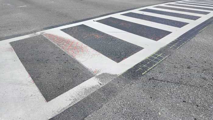 FDOT paint starts to fade at crosswalks in Seminole County, near Pulse site