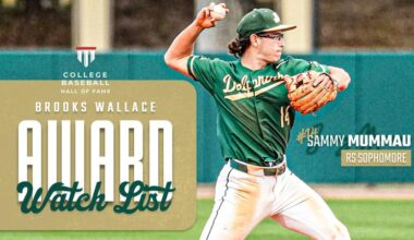 Sammy Mummau Named to Brooks Wallace Award Watchlist