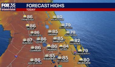 Orlando weather: Temperatures continue to climb across Central Florida