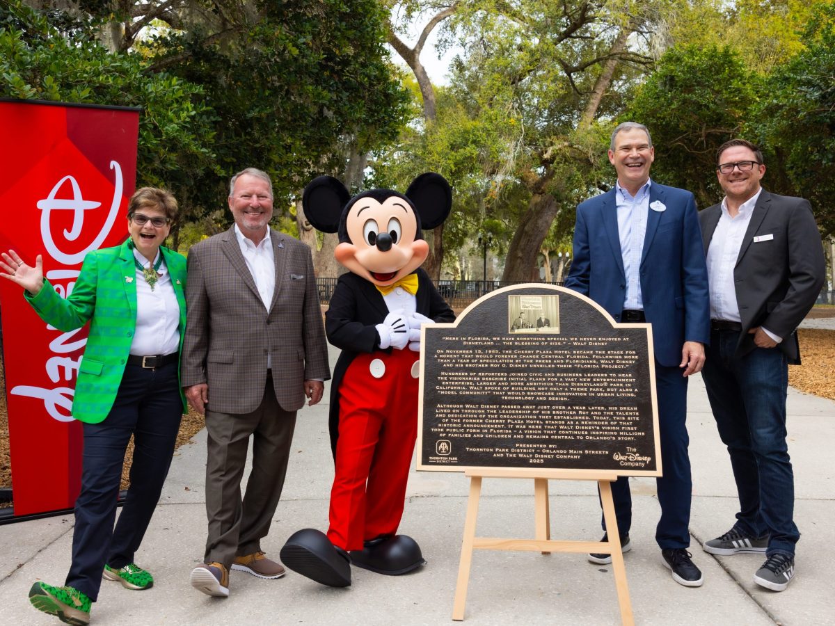 Orlando unveils new Disney World plaque downtown