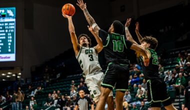 Arden Conyers shoots a 3-pointer against UAB