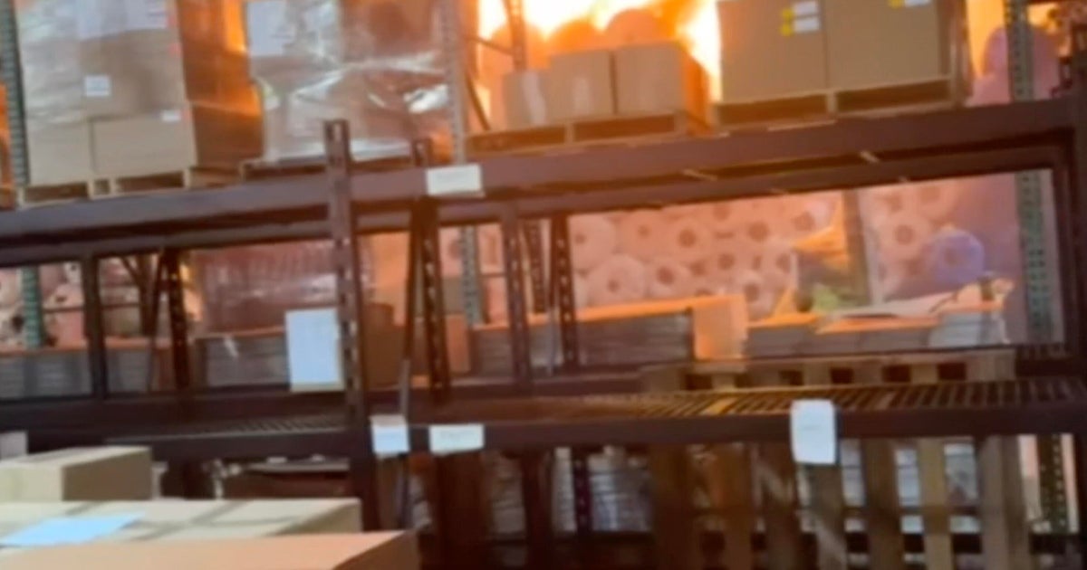 Video shows dramatic moments when massive fire broke out inside Miami-Dade warehouse