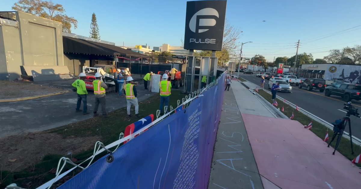 Pulse Nightclub Memorial: Crews start removing sign for preservation