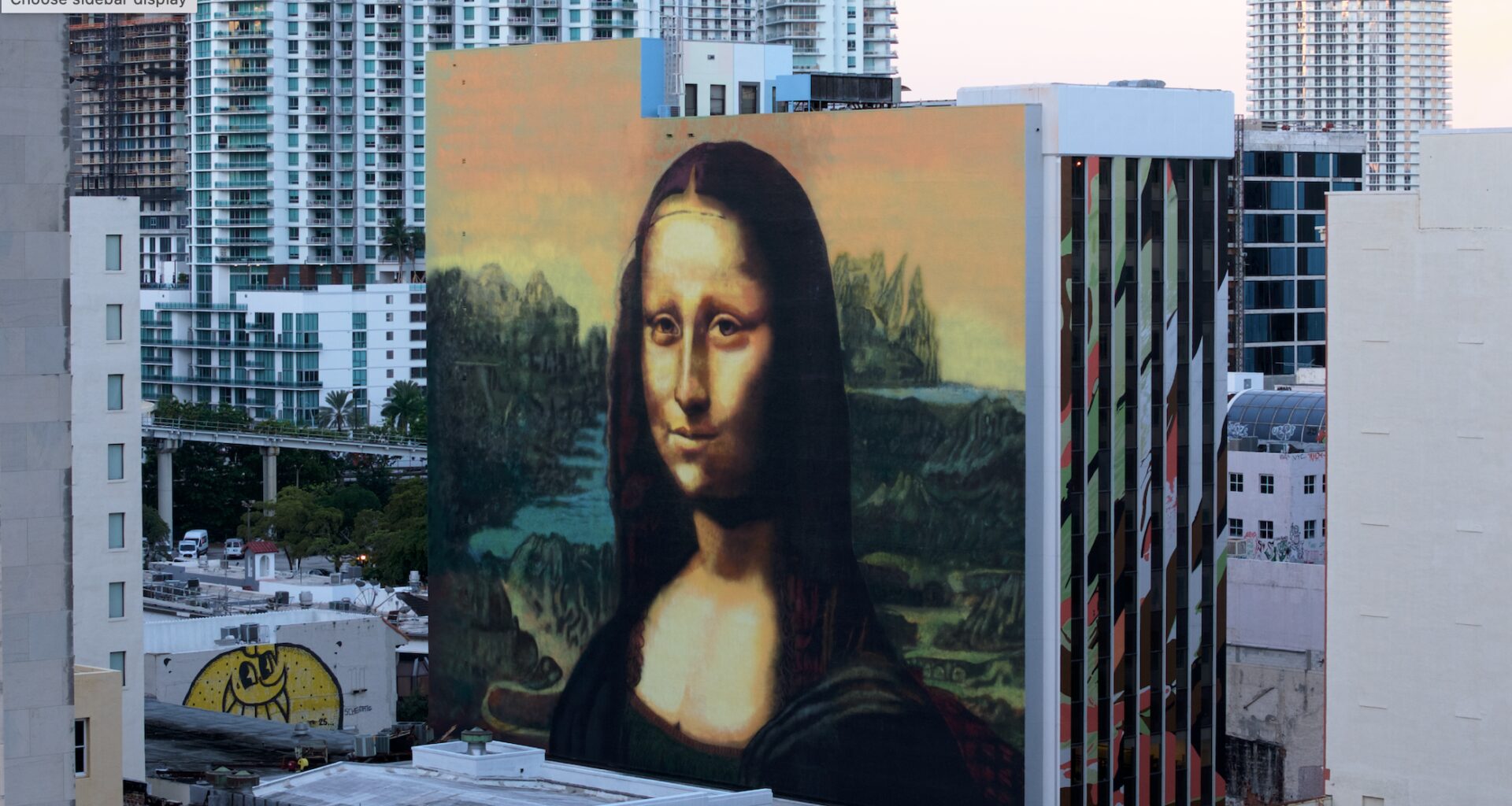 Miami is now home to one of the largest outdoor murals of the Mona Lisa in the world