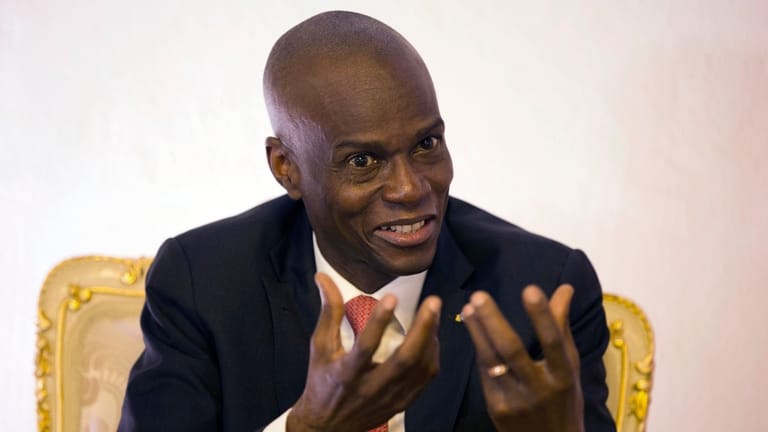 In this Aug. 28, 2019, file photo, Haiti's President Jovenel...