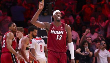 Adebayo scores 82 on historic night to lead Heat past Wizards