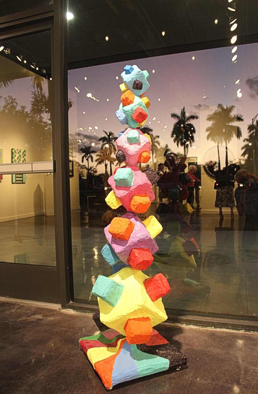Naples sculptor Joel Shapses' 'Tower of Color.'