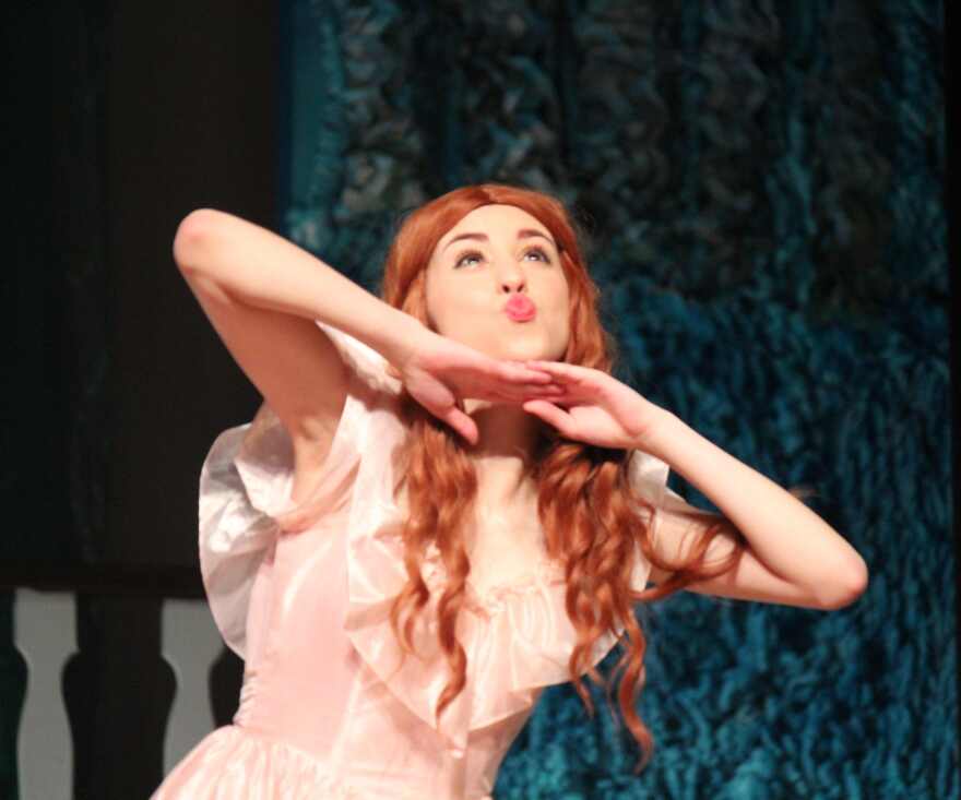 Katt Torres is pure magic, said Bishop Verot costume designer Heidi Rustic said. 'She manages to do things beautifully with such grace going from one costume to the next.'