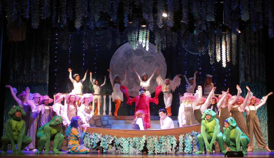 'Kiss the Girl' is another number that requires a number of matching costumes. 