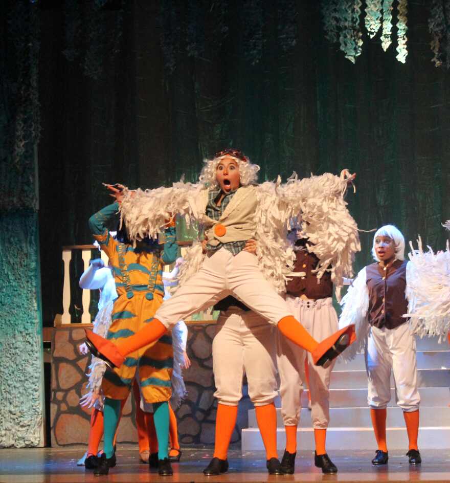 Alexa Careccia as Scuttle in a Lauren Barnhartd Perry creation loaned to Bishop Verot by Fort Myers Theatre.