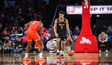 Miami men's basketball celebration