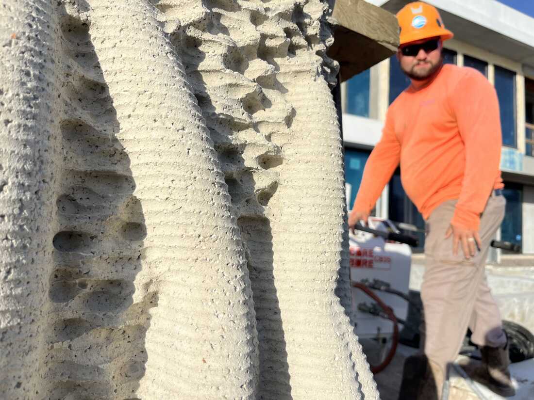 "Even these tiny little pores you get, those are little pockets that tiny organisms will start to take up residence in," says Keith Van de Riet, the designer of the new planters.