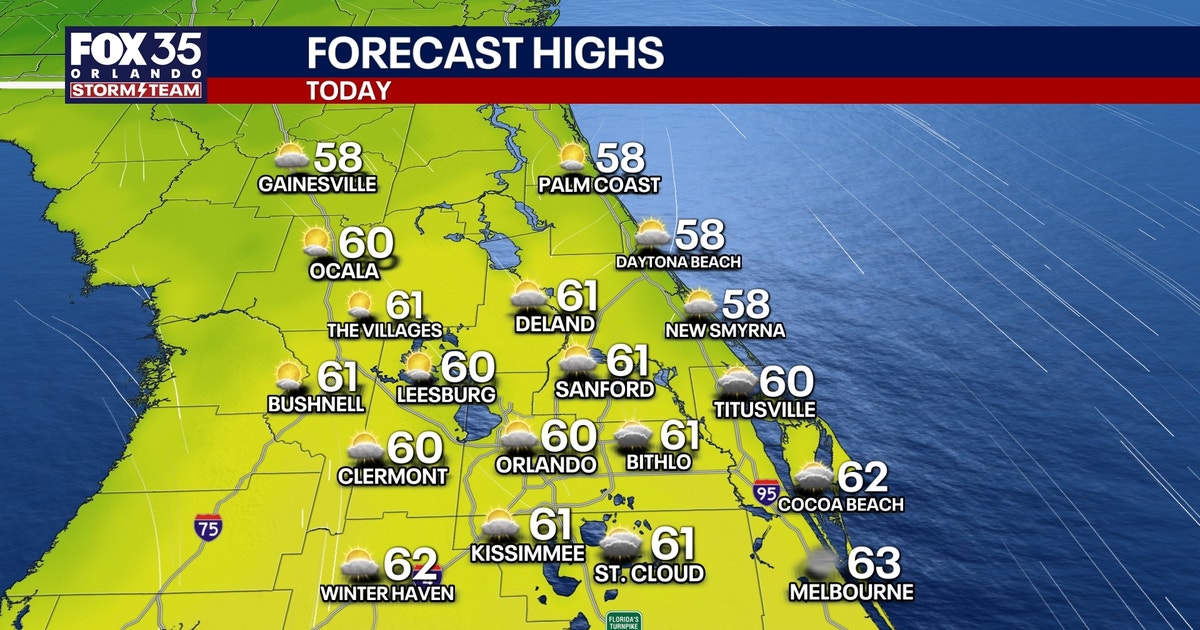 Orlando weather: Cooler temperatures return to Central Florida