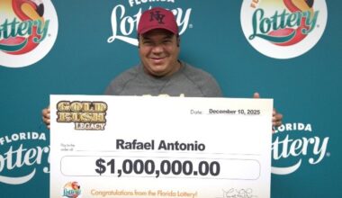 Florida man wins $1M in lottery scratch off sold at Orlando RaceTrac