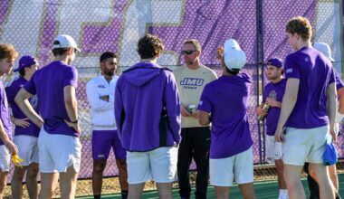 JMU Huddle Men's tennis