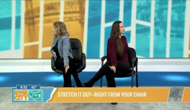 Stretch it out - right from your chair