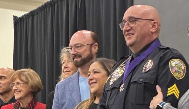 Florida police Sgt. shot in face in ambush receives Purple Heart