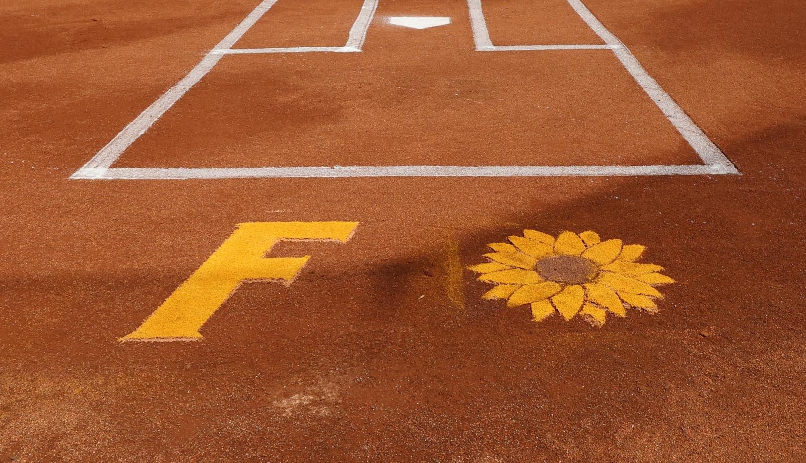 Townsen Thomas being introduced during softball's series at Kentucky