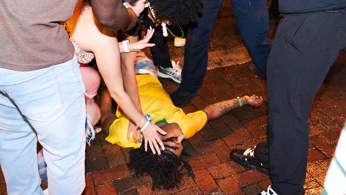 A spring break brawl in Fort Lauderdale, Florida