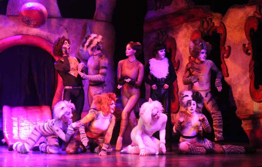 Scene from Broadway Palm Dinner Theatre's production of Andrew Lloyd Webber's 'CATS.'