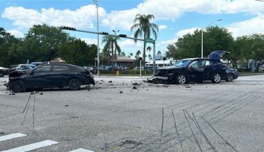 8 injured in three-vehicle crash in southwest Miami-Dade