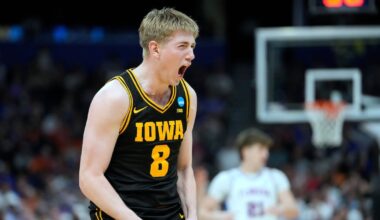 Iowa beats No. 1 seed and defending champ Florida in March Madness on Folgueiras’ 3 in final seconds