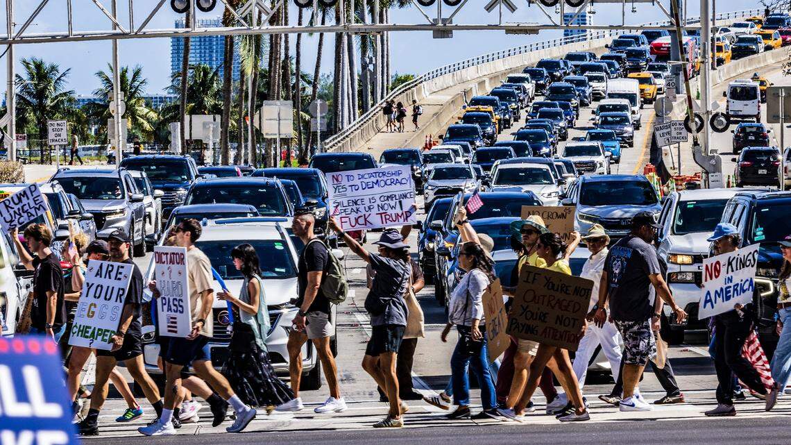 Where to join No Kings demonstrations in Miami and Broward