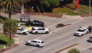Crash shuts down some southbound lanes of Biscayne Boulevard in North Miami